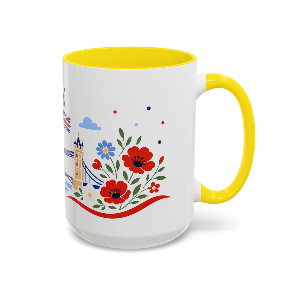 United Kingdom Coffee Mug | Travel Souvenir Accent Mug | Country Gift Ceramic Cup 11oz 15oz