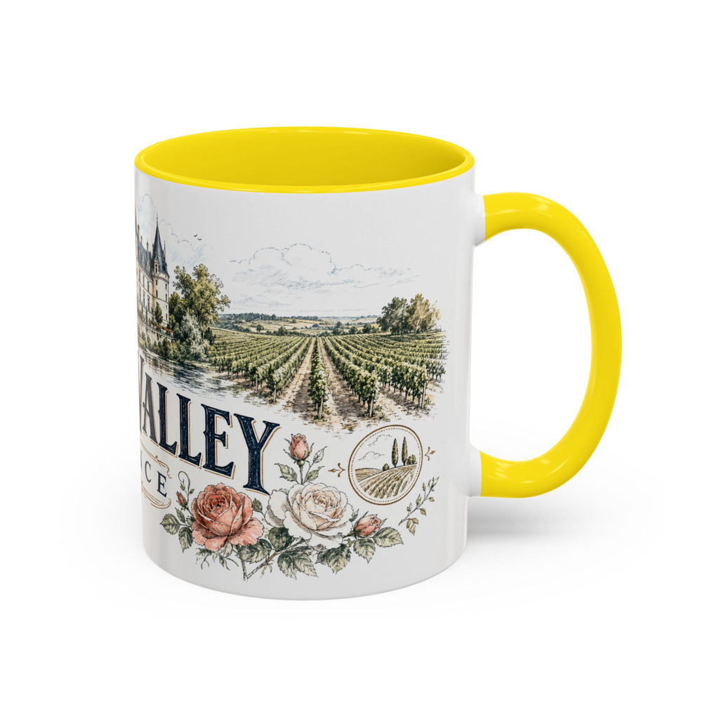 Loire Valley Mug, France Travel Souvenir, Bucket List Gift, Accent Ceramic Coffee Mug 11oz 15oz