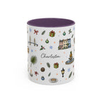 Charleston Christmas Mug | Watercolor City Souvenir, Holiday Travel Gift (11oz/15oz)