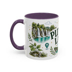 Plitvice Lakes Coffee Mug | Travel Destination Souvenir Gift | Accent Color Ceramic 11oz 15oz