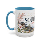South Korea Home Country Mug | Moving Away Gift | Long Distance Friendship | 11 oz 15 oz Accent Mug