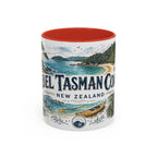 Abel Tasman Coast Mug, New Zealand Travel Souvenir, Bucket List Gift, Accent Ceramic Coffee Mug 11oz 15oz
