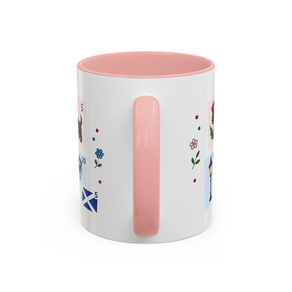 Edinburgh Coffee Mug | Postage Stamp Collage Mug | Travel Souvenir Accent Cup 11oz 15oz