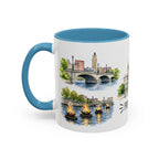 Providence Illustrated Travel Mug | City Souvenir Accent Coffee Mug | 11oz 15oz Ceramic Cup