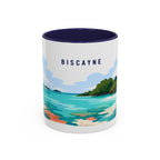 Biscayne National Park Coffee Mug | Solid Color Block Park Souvenir | 11oz 15oz Accent Mug