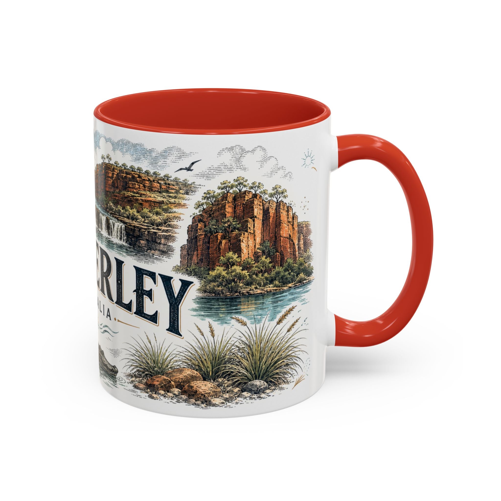 Kimberley Mug, Australia Travel Souvenir, Bucket List Gift, Accent Ceramic Coffee Mug 11oz 15oz