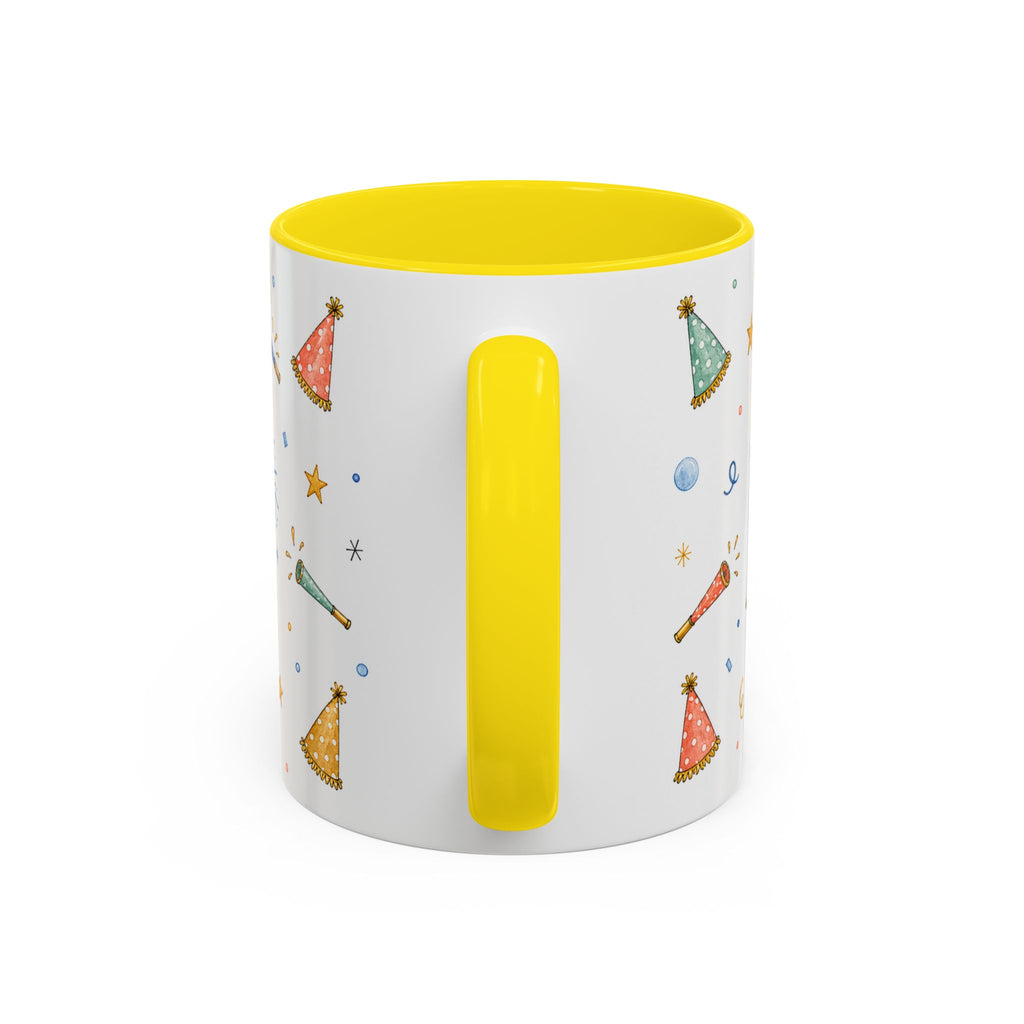 New Year Midnight Mug | Candle Firework Watercolor Party Gift | Accent Cup 11oz 15oz