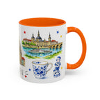 Dresden Illustrated Travel Mug | City Souvenir Accent Coffee Mug | 11oz 15oz Ceramic Cup