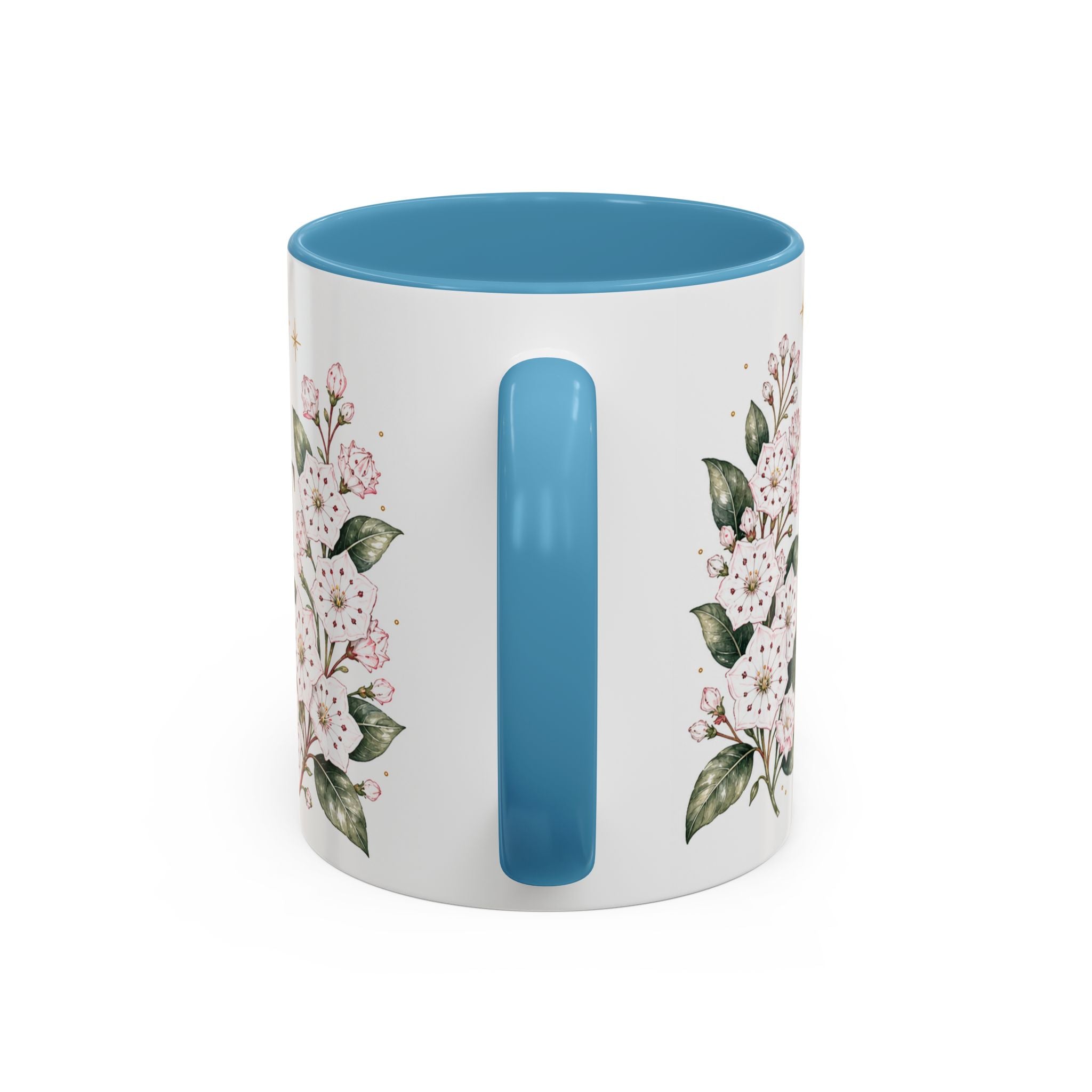 Connecticut State Map Mug | Botanical Accent Coffee Cup (11oz 15oz)