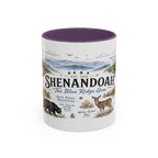 Shenandoah National Park Coffee Mug | Virginia Blue Ridge Hiking Autumn Gift | Accent Color Ceramic 11oz 15oz