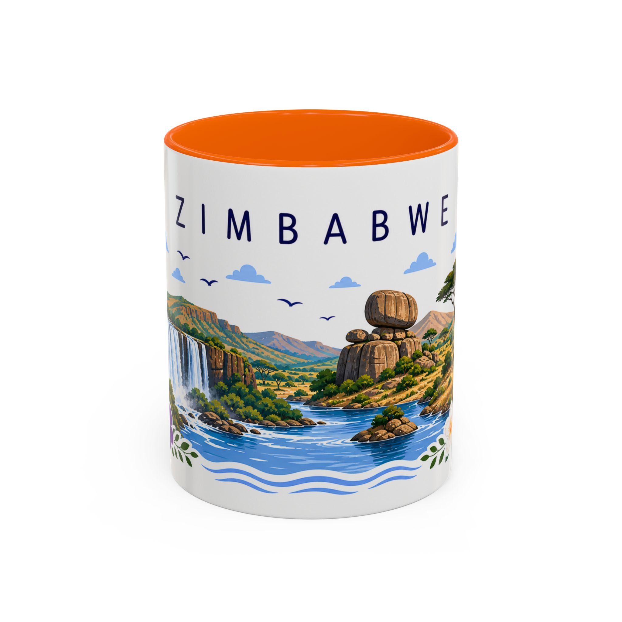 Zimbabwe Coffee Mug | Travel Souvenir Accent Mug | Place Gift Ceramic Cup 11oz 15oz