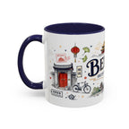 Beijing Coffee Mug | China Souvenir Travel Gift | Accent Color Ceramic 11oz 15oz