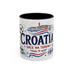 Croatia Soccer Coffee Mug | World Cup Fan Gift | Accent Color Ceramic 11oz 15oz Match Day Cup