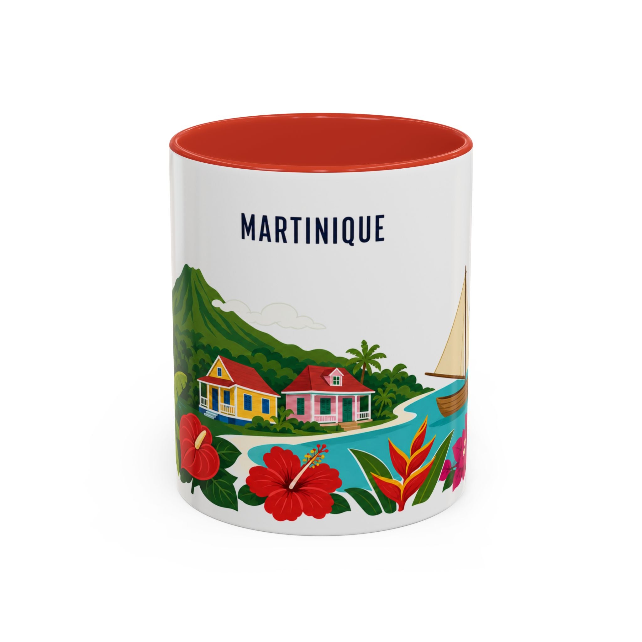 Martinique Coffee Mug | Travel Souvenir Accent Mug | Country Gift Ceramic Cup 11oz 15oz