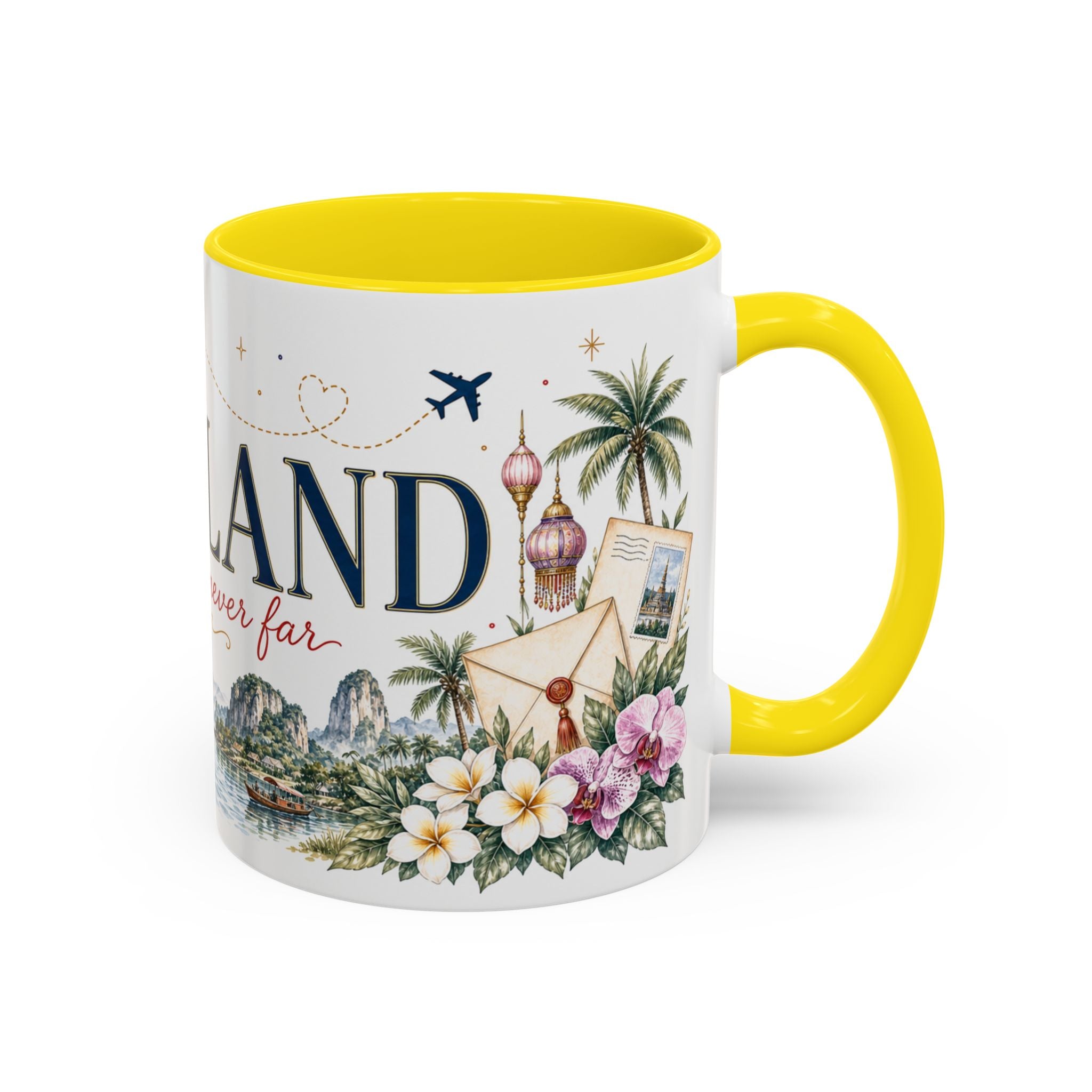Thailand Home Country Mug | Moving Away Gift | Long Distance Friendship | 11 oz 15 oz Accent Mug