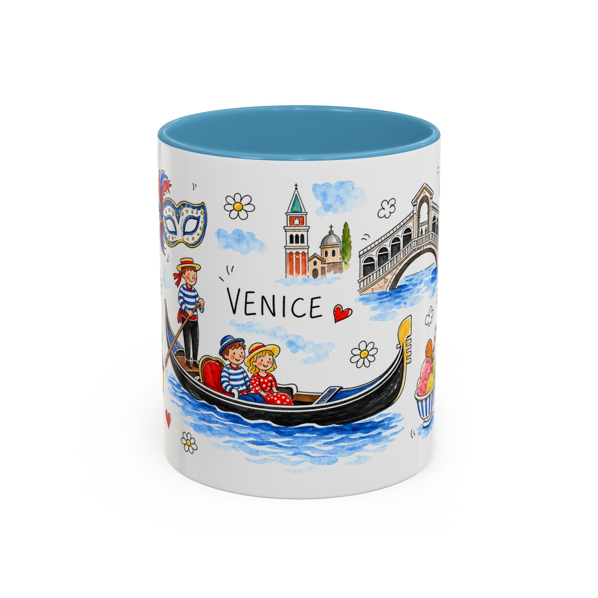 Venice Travel Mug | European City Souvenir Accent Coffee Mug | 11oz 15oz Ceramic Cup