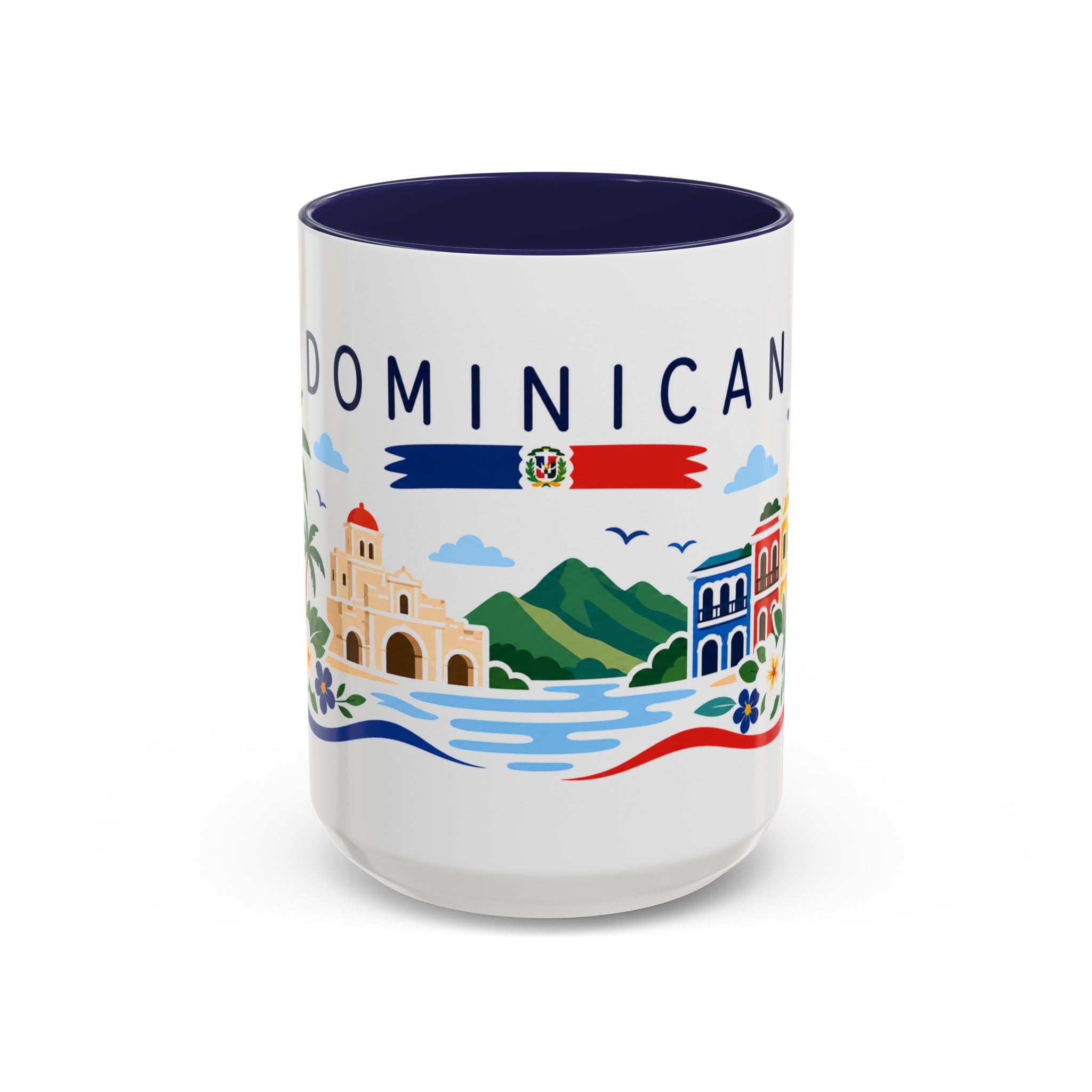 Dominican Republic Coffee Mug | Travel Souvenir Accent Mug | Country Gift Ceramic Cup 11oz 15oz