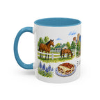 Lexington Illustrated Travel Mug | City Souvenir Accent Coffee Mug | 11oz 15oz Ceramic Cup