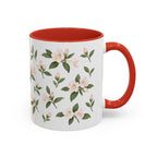West Virginia Rhododendron Mug, State Flower Floral Coffee Cup, 11oz Botanical Gift