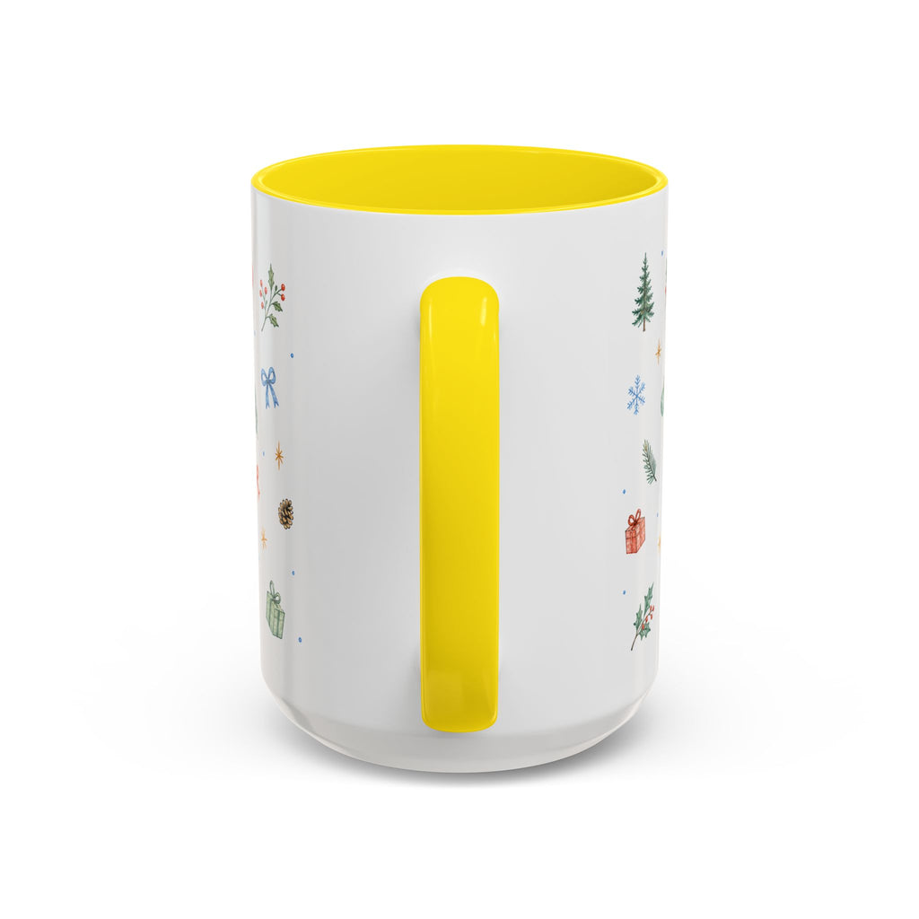 Ireland Christmas Mug | Watercolor Travel Souvenir | Holiday Gift | Accent Ceramic Coffee Cup 11oz 15oz