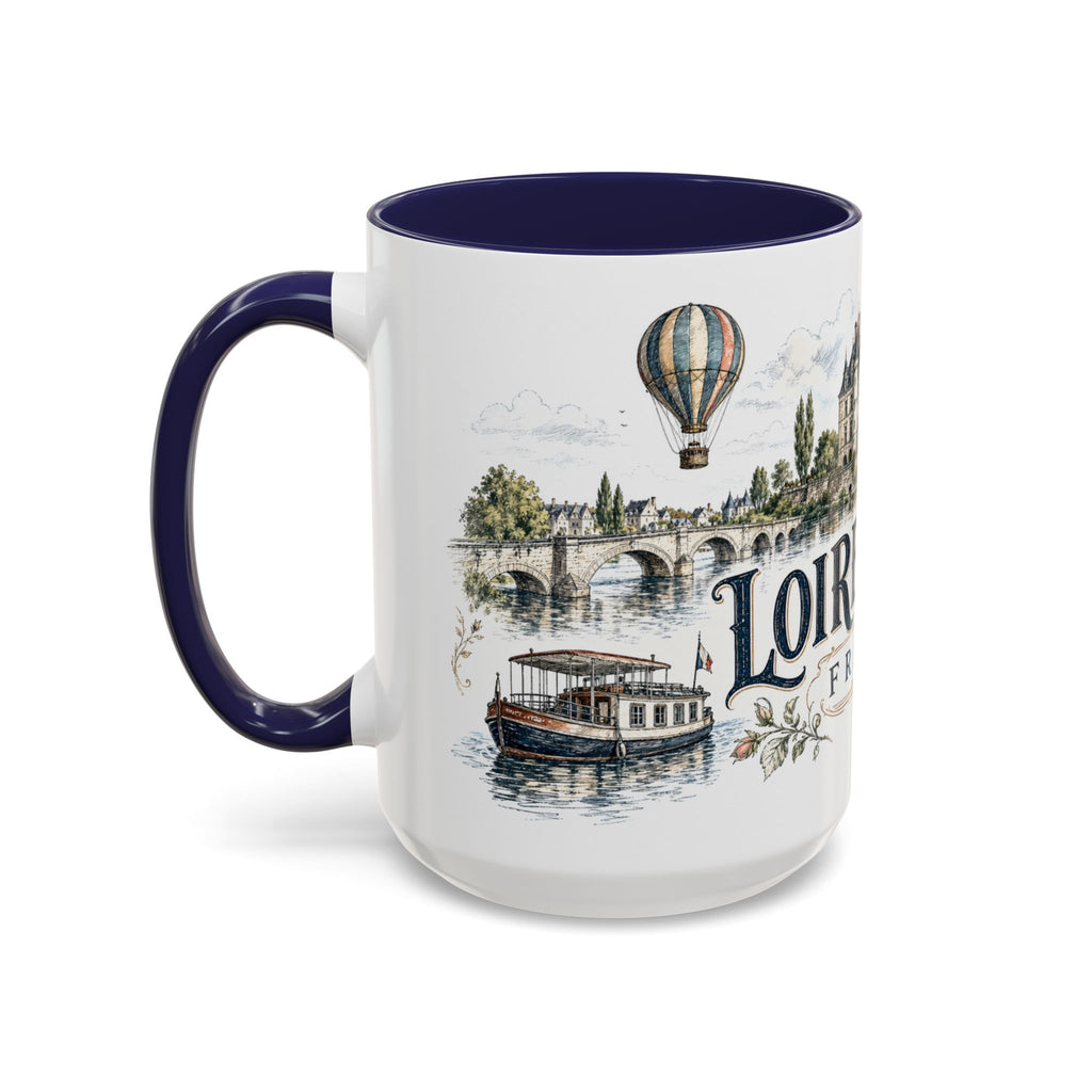 Loire Valley Mug, France Travel Souvenir, Bucket List Gift, Accent Ceramic Coffee Mug 11oz 15oz