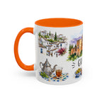 Granada Illustrated Travel Mug | City Souvenir Accent Coffee Mug | 11oz 15oz Ceramic Cup