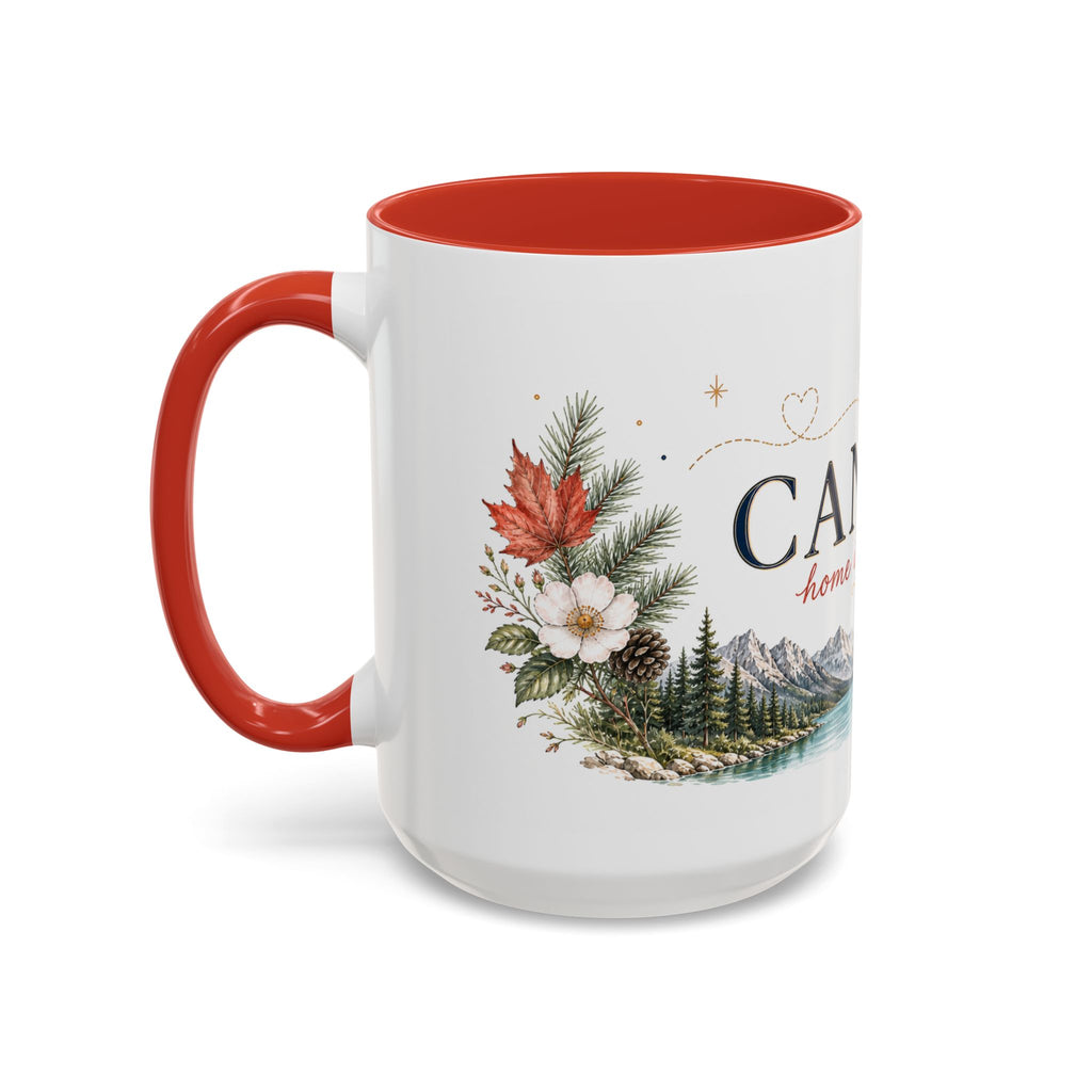 Canada Home Country Mug | Moving Away Gift | Long Distance Friendship | 11 oz 15 oz Accent Mug