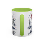 O Canada True North Coffee Mug | Canadian Pride Gift | Accent Color Ceramic 11oz 15oz