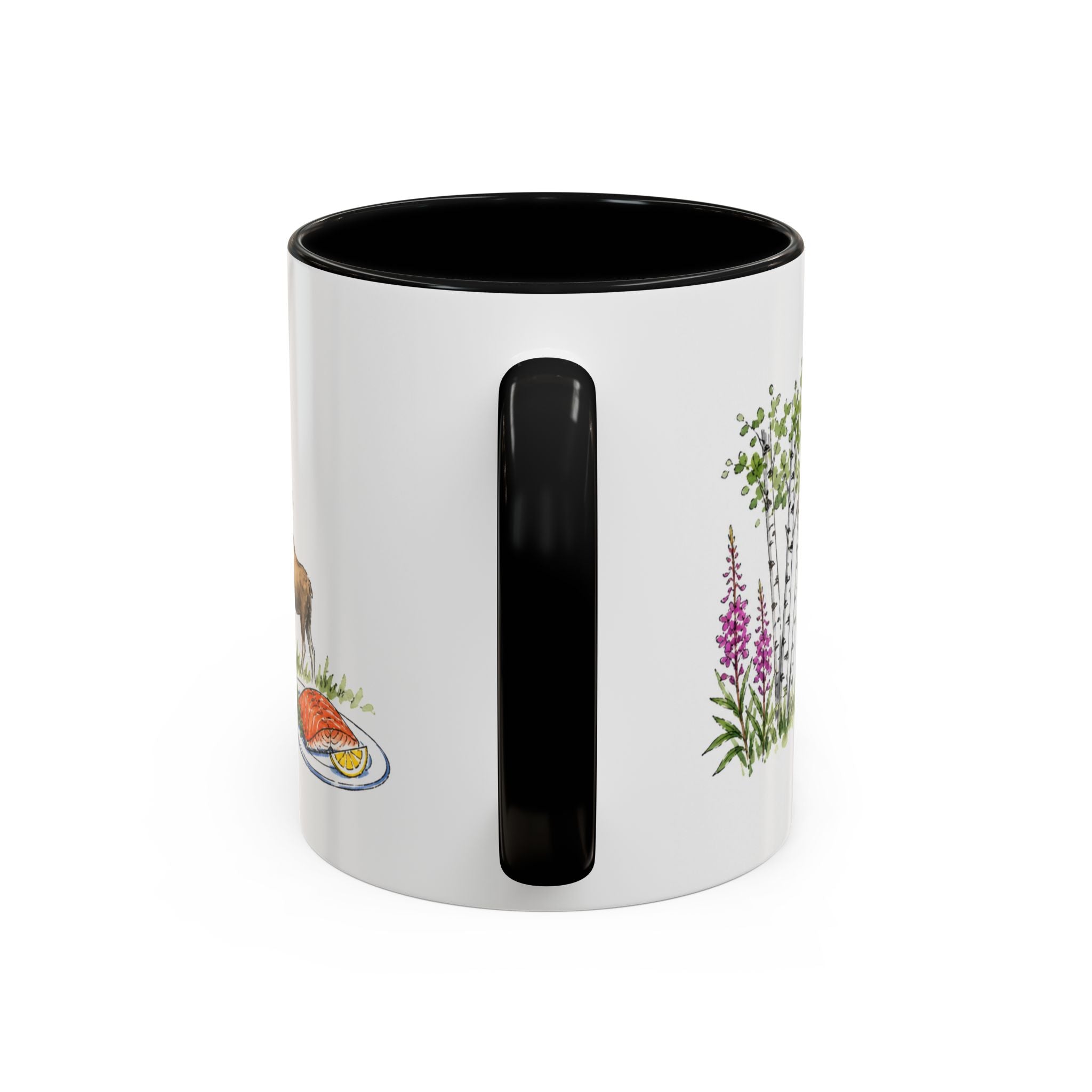 Anchorage Illustrated Travel Mug | City Souvenir Accent Coffee Mug | 11oz 15oz Ceramic Cup
