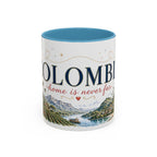 Colombia Home Country Mug | Moving Away Gift | Long Distance Friendship | 11 oz 15 oz Accent Mug