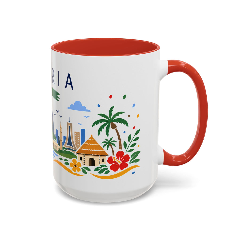 Nigeria Coffee Mug | Travel Souvenir Accent Mug | Country Gift Ceramic Cup 11oz 15oz