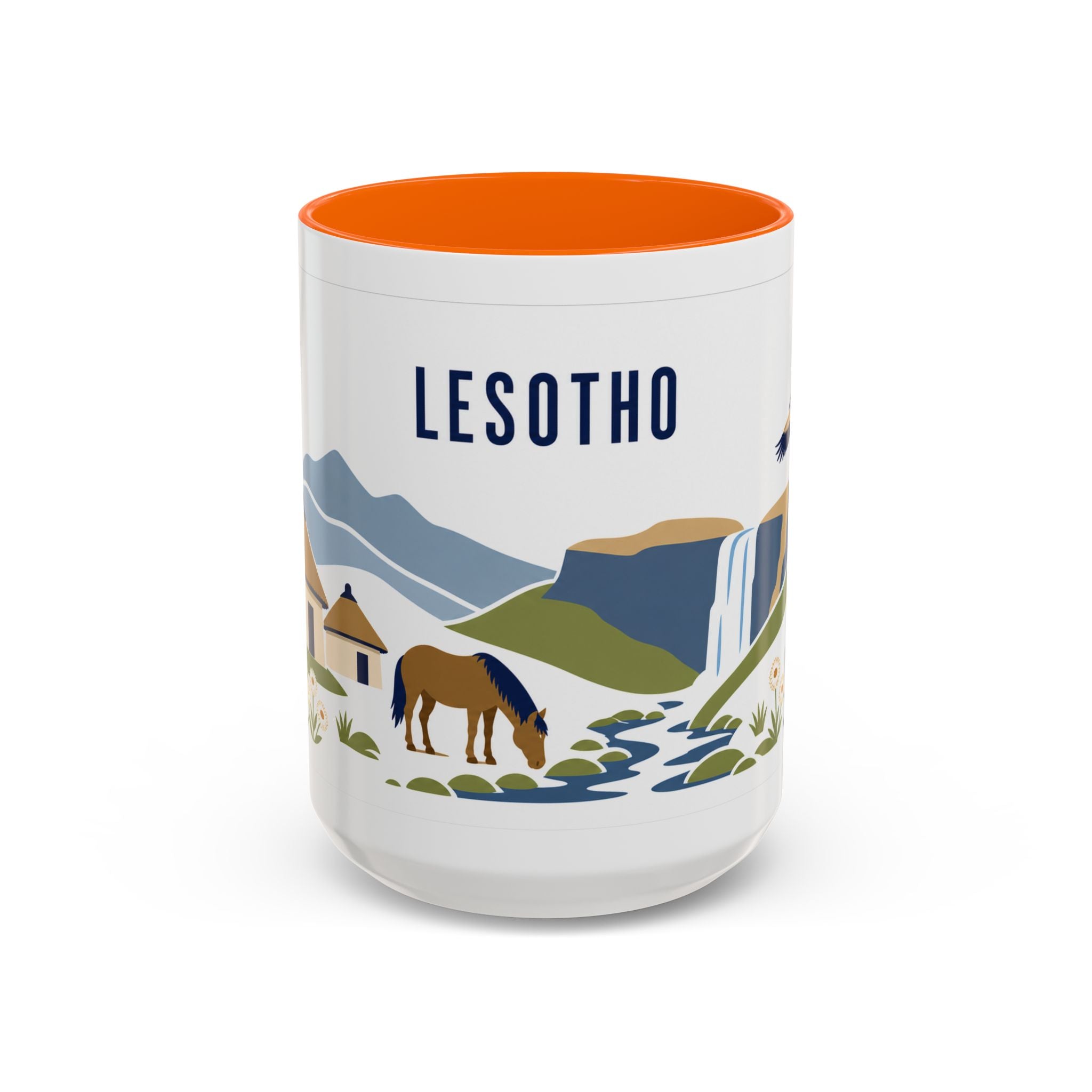 Lesotho Coffee Mug | Travel Souvenir Accent Mug | Country Gift Ceramic Cup 11oz 15oz
