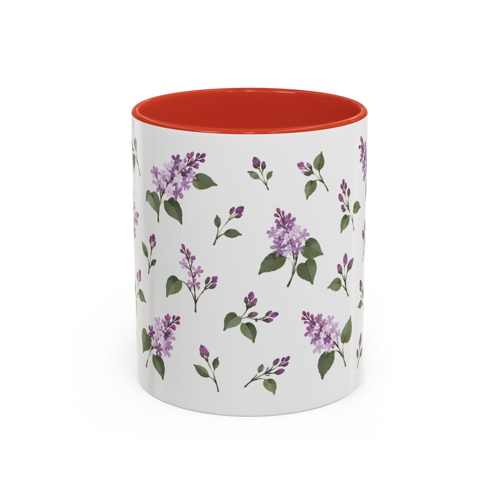 New Hampshire Purple Lilac Mug, State Flower Floral Coffee Cup, 11oz Botanical Gift