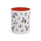 New Hampshire Purple Lilac Mug, State Flower Floral Coffee Cup, 11oz Botanical Gift