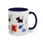 Edinburgh Coffee Mug | Postage Stamp Collage Mug | Travel Souvenir Accent Cup 11oz 15oz
