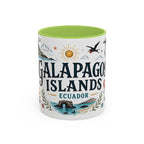 Galapagos Islands Coffee Mug | Travel Destination Souvenir Gift | Accent Color Ceramic 11oz 15oz