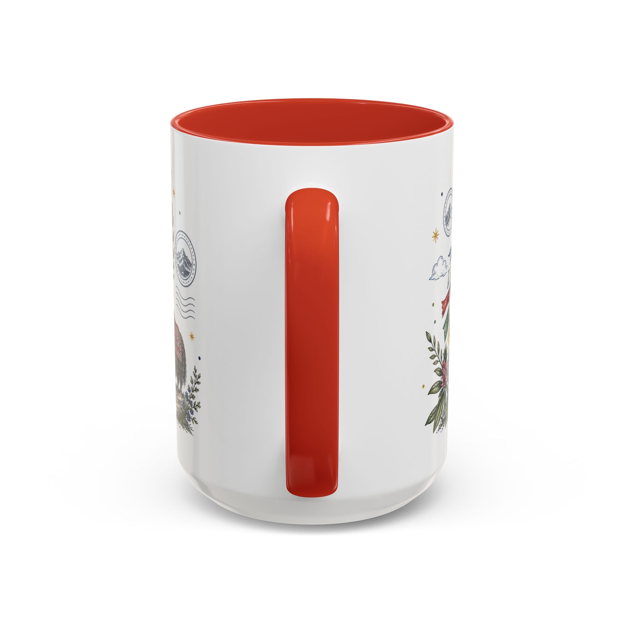 Himalaya Coffee Mug | Travel Destination Souvenir Gift | Accent Color Ceramic 11oz 15oz