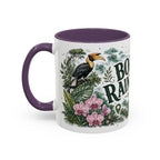 Borneo Rainforest Coffee Mug | Travel Destination Souvenir Gift | Accent Color Ceramic 11oz 15oz