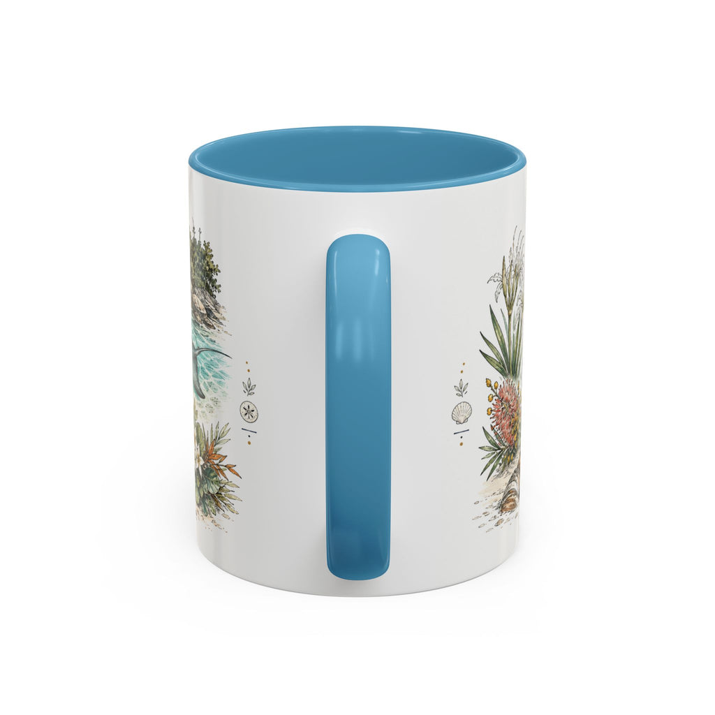 Whitehaven Beach Mug, Australia Travel Souvenir, Bucket List Gift, Accent Ceramic Coffee Mug 11oz 15oz