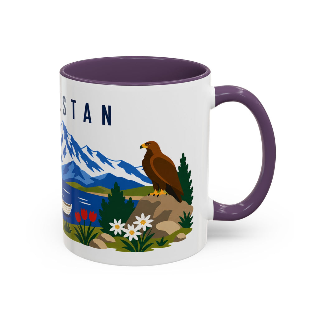 Kyrgyzstan Coffee Mug | Travel Souvenir Accent Mug | Country Gift Ceramic Cup 11oz 15oz