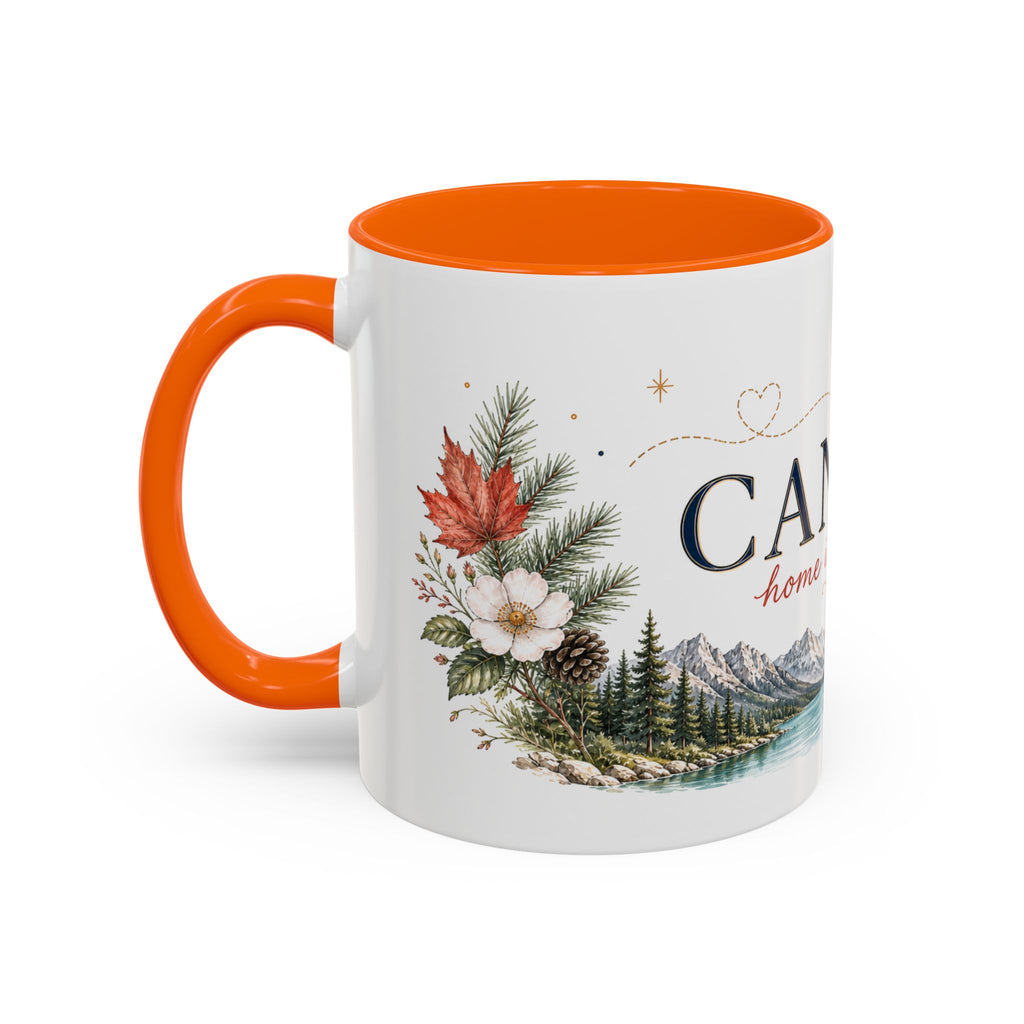 Canada Home Country Mug | Moving Away Gift | Long Distance Friendship | 11 oz 15 oz Accent Mug