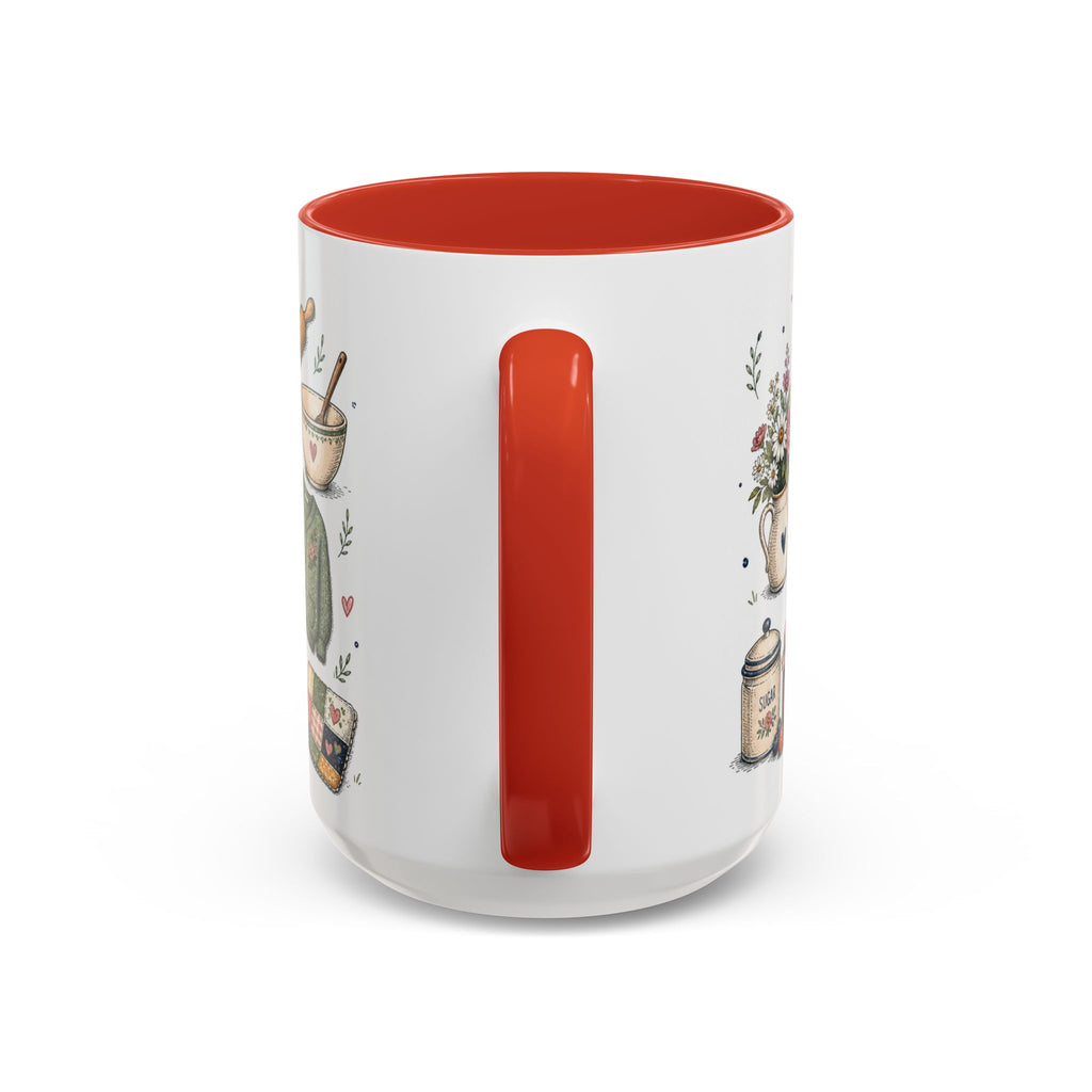 Grandma Makes Life Sweeter Coffee Mug | Gift From Grandkids | Accent Color Ceramic 11oz 15oz