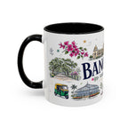 Bangalore Coffee Mug | India Souvenir Travel Gift | Accent Color Ceramic 11oz 15oz