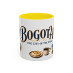 Bogota Coffee Mug | Colombia Travel Souvenir | Vintage Illustrated City Gift | 11 oz 15 oz Accent Mug