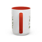 North Carolina State Map Mug | Moving Away, Homesick Gift | Botanical Accent Coffee Cup