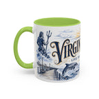 Virginia Beach Coffee Mug | United States Travel Souvenir | Vintage Illustrated City Gift | 11 oz 15 oz Accent Mug