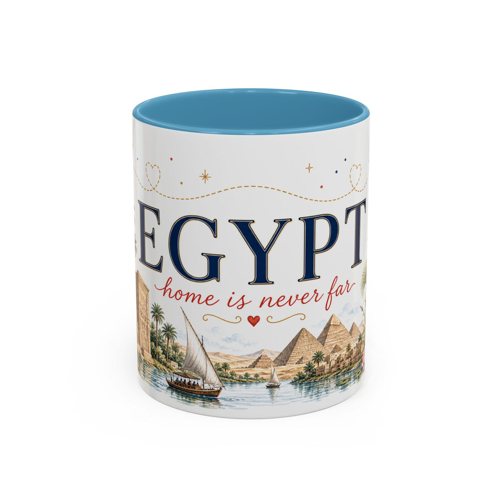 Egypt Home Country Mug | Moving Away Gift | Long Distance Friendship | 11 oz 15 oz Accent Mug
