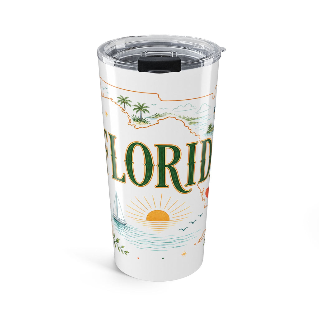 Florida State Flower 20oz Tumbler | Florida Botanical Gift | Insulated Stainless Steel Travel Cup