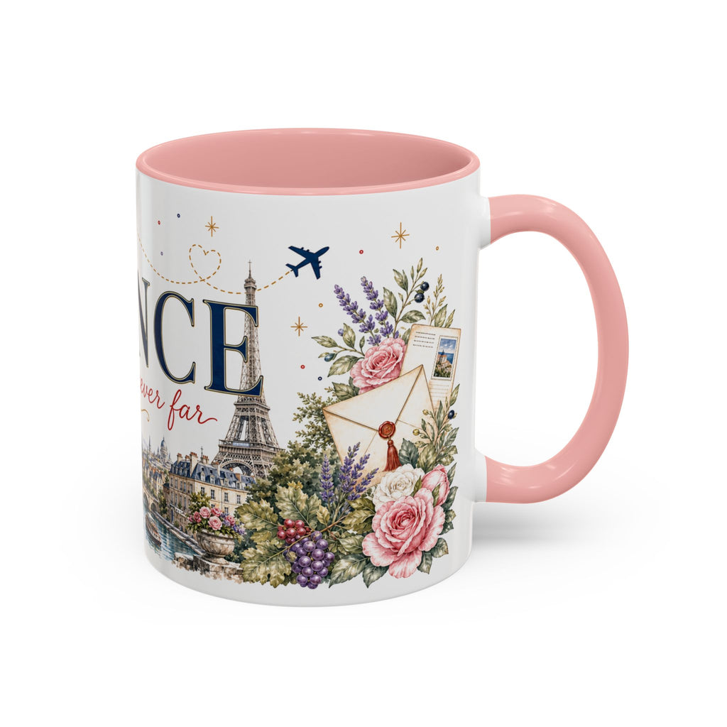 France Home Country Mug | Moving Away Gift | Long Distance Friendship | 11 oz 15 oz Accent Mug