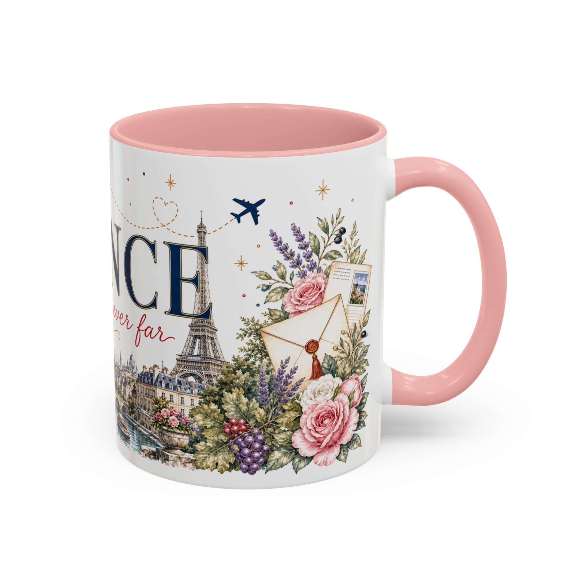 France Home Country Mug | Moving Away Gift | Long Distance Friendship | 11 oz 15 oz Accent Mug